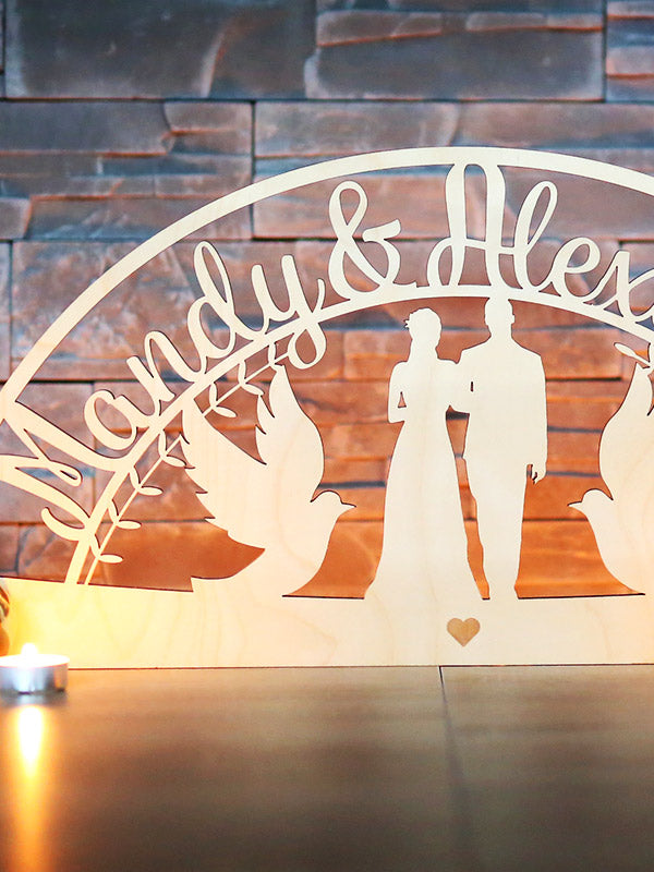 Hochzeit Schwibbogen mit Wunschnamen